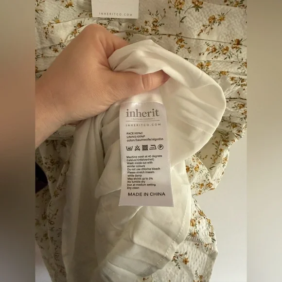 Inherit Clothing Company Floral MIDI Dress Spring Easter - Picture 3 of 4